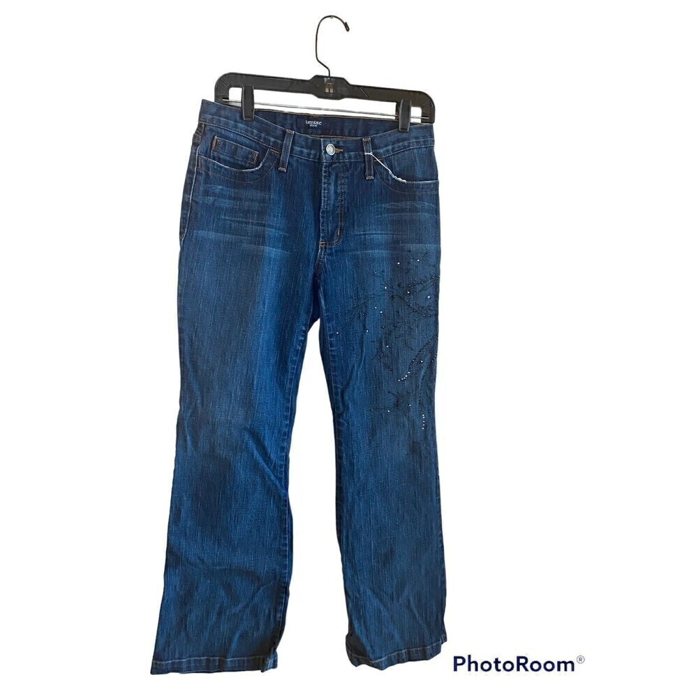 Karen Kane Embellished Dark Wash Jeans Sz.6